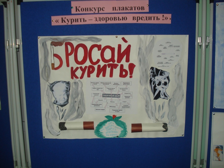 Конкурс плакатов нет курению Конкурс плакатов нет курению